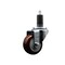 Service Caster 3'' SS Maroon Poly Wheel Swivel 1-1/4'' Expanding Stem Caster SCC-SSEX20S314-PPUB-MRN-114 - alternate 1